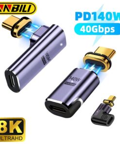 Adaptateur magnétique USB-C 140 W, droit ou coudé, vue principale