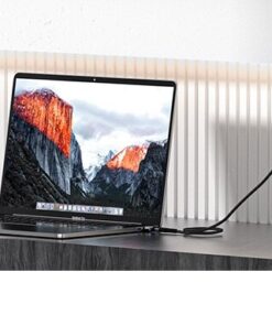 Adaptateur Magnétique USB-C vers USB-C 100W, 20Gbps, 4K@60Hz, vue de trois quarts