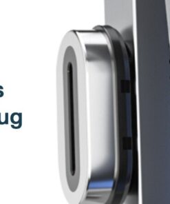 Adaptateur Magnétique USB-C vers USB-C 100W, 20Gbps, 4K@60Hz, vue arriere