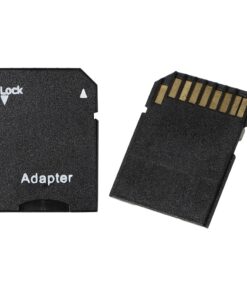 Adaptateur micro SD vers SD, lot de dix pièces, vue de trois quarts