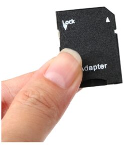 Adaptateur micro SD vers SD, lot de dix pièces, vue de profil