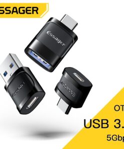 Adaptateur OTG Type C et micro USB, deux connecteurs, vue principale