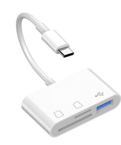 Adaptateur OTG USB-C vers Carte SD/TF 3-en-1, vue principale