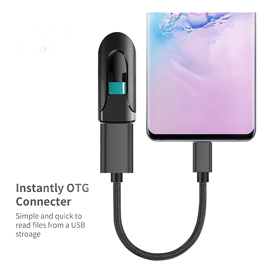 Adaptateur OTG USB-C vers USB femelle, format court Adaptateur OTG USB-C vers USB femelle, format court, vue principale