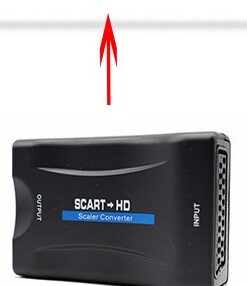 Adaptateur péritel HDMI 1080p, boîtier plat de 85 grammes, detail