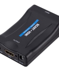 Adaptateur péritel HDMI 1080p, câble USB ou bloc secteur, vue principale