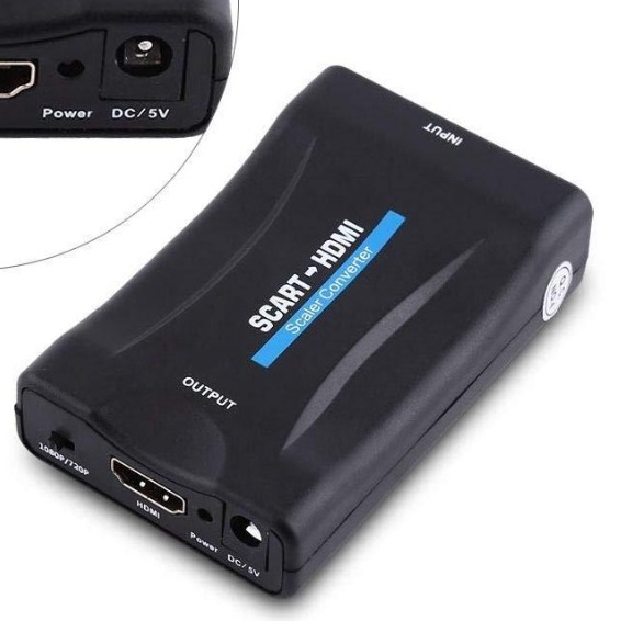 Adaptateur péritel HDMI 1080p, deux alimentations au choix Adaptateur péritel HDMI 1080p, deux alimentations au choix, vue principale