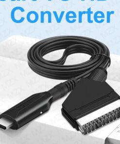 Adaptateur péritel HDMI 1080p en câble, pour HDTV et DVD, detail