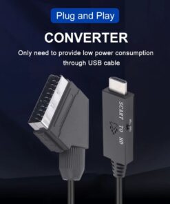 Adaptateur péritel HDMI commutable en 720p ou 1080p, detail