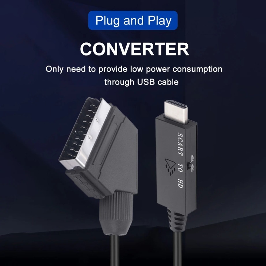 Adaptateur péritel HDMI commutable en 720p ou 1080p Adaptateur péritel HDMI commutable en 720p ou 1080p, detail
