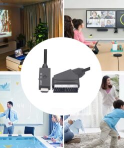 Adaptateur péritel HDMI commutable en 720p ou 1080p, vue arriere