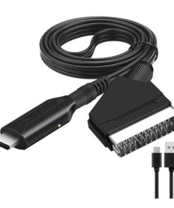 Adaptateur péritel HDMI en câble d'un mètre, sortie HD, vue principale