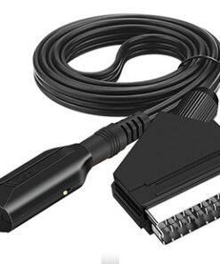 Adaptateur péritel HDMI en câble d'un mètre, sortie HD, vue de face
