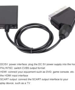 Adaptateur peritel HDMI pour televiseur ancien, vue de face