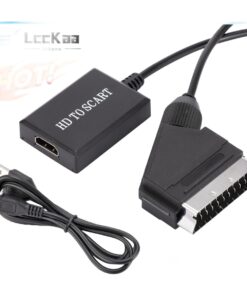 Adaptateur peritel HDMI pour televiseur ancien, vue arriere