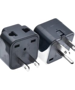 Adaptateur prise américaine type B à entrée universelle, avec terre, vue principale