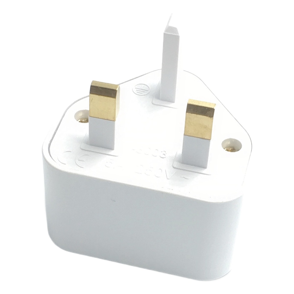 Adaptateur prise anglaise universel avec entrée standard Adaptateur prise anglaise universel avec entrée standard, vue de profil