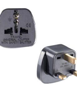 Adaptateur prise anglaise universel pour voyage, vue arriere