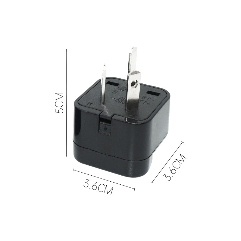Adaptateur prise anglaise vers australienne deux Adaptateur prise anglaise vers australienne deux, vue arriere