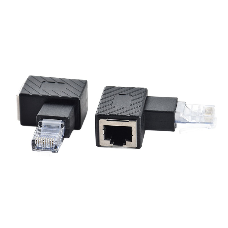 Adaptateur RJ45 coudé à 90 degrés, mâle vers femelle Adaptateur RJ45 coudé à 90 degrés, mâle vers femelle, vue principale