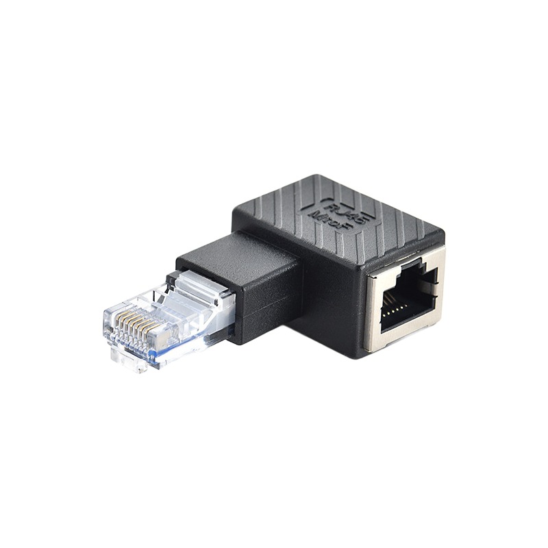 Adaptateur RJ45 coudé à 90 degrés, mâle vers femelle Adaptateur RJ45 coudé à 90 degrés, mâle vers femelle, detail