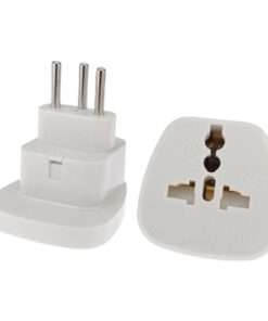 Adaptateur type J pour la Suisse, entrée universelle, noir, vue principale