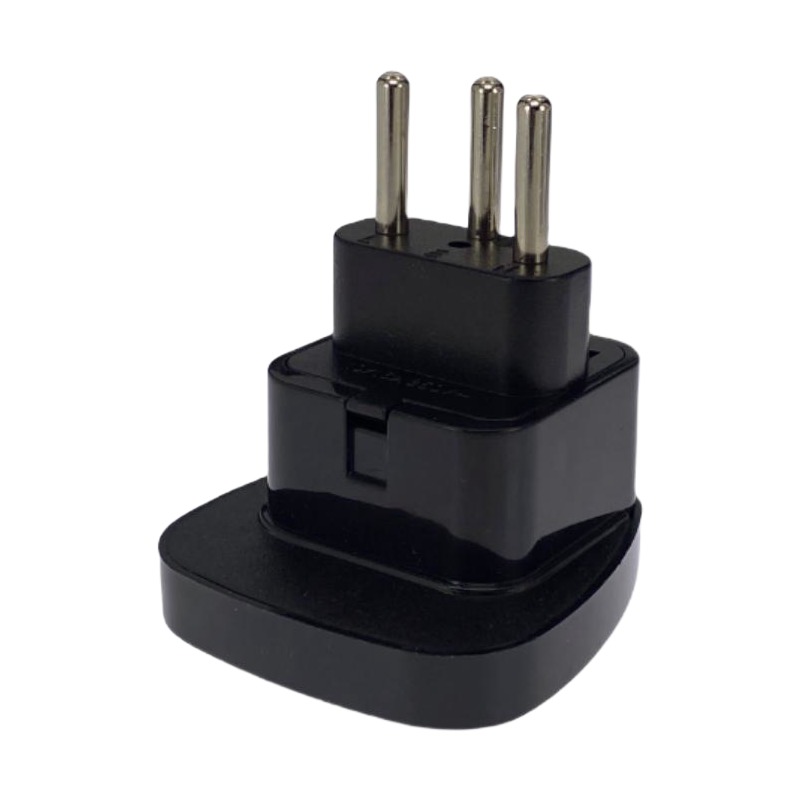 Adaptateur type J pour la Suisse, entrée universelle, noir Adaptateur type J pour la Suisse, entrée universelle, noir, vue arriere