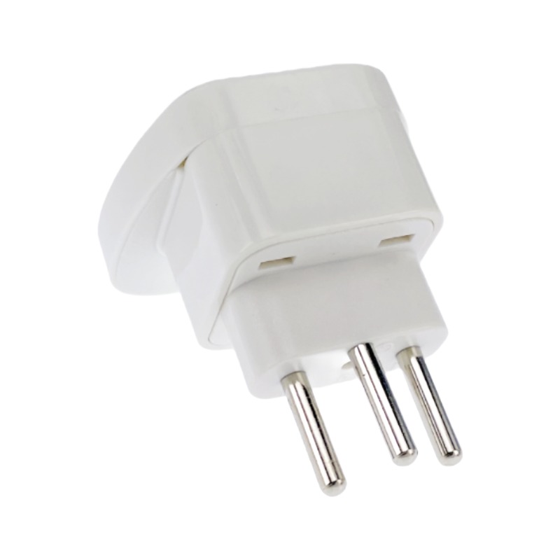 Adaptateur type J pour la Suisse, entrée universelle, noir Adaptateur type J pour la Suisse, entrée universelle, noir, vue de profil