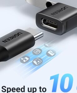Adaptateur USB-A Mâle vers USB-C Femelle OTG US701, vue arriere