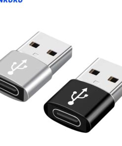 Adaptateur USB-A vers USB-C, Mâle vers Femelle, vue de trois quarts