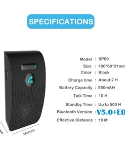Adaptateur USB Bluetooth 5.0 avec haut parleur intégré, vue arriere