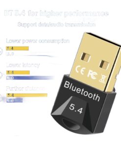 Adaptateur USB bluetooth 5.4 pour souris, clavier et casque, vue de face