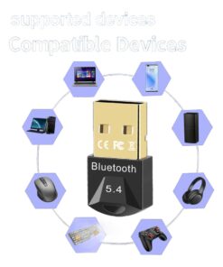 Adaptateur USB bluetooth 5.4 pour souris, clavier et casque, detail