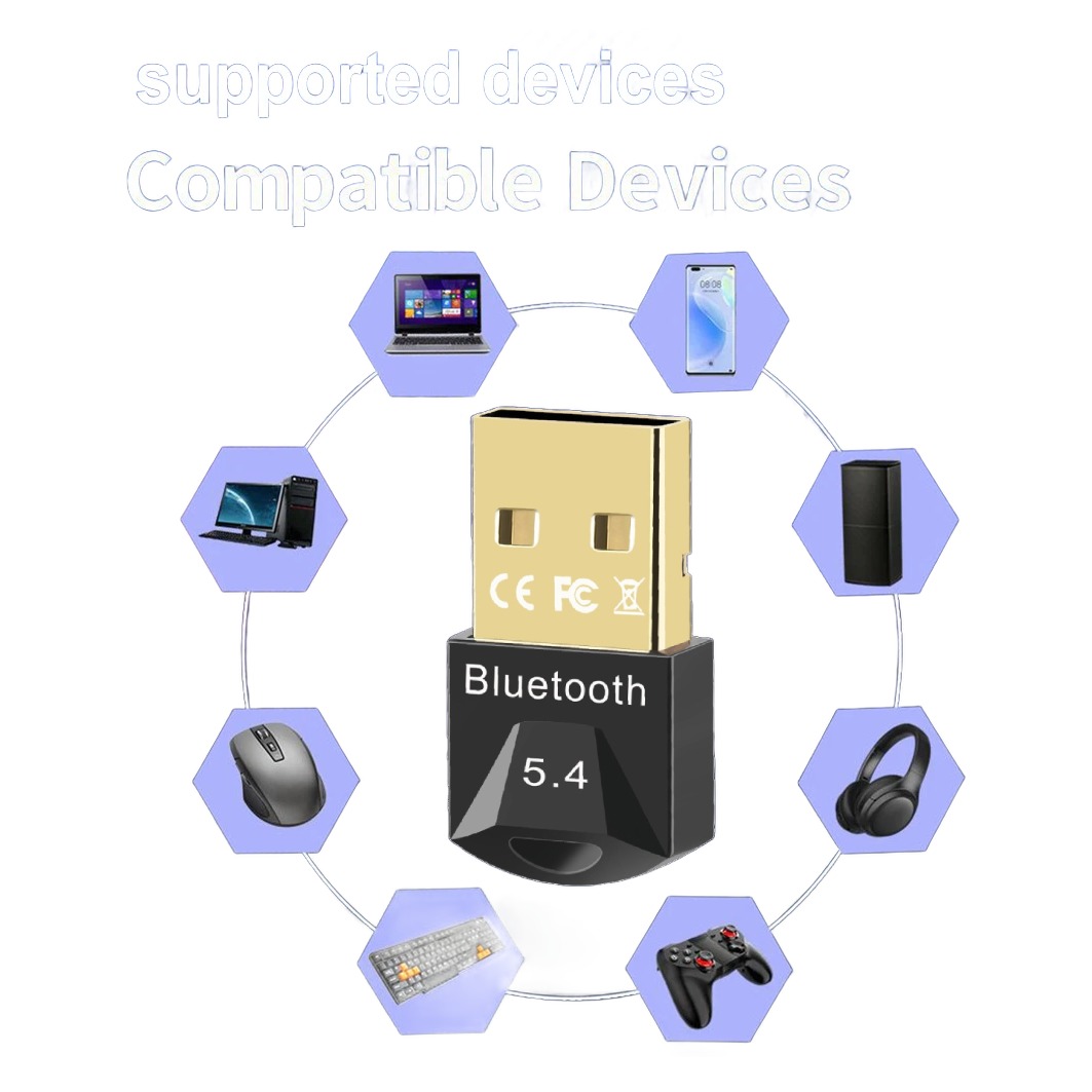 Adaptateur USB bluetooth 5.4 pour souris, clavier et casque Adaptateur USB bluetooth 5.4 pour souris, clavier et casque, detail