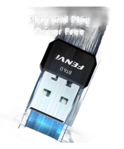 Adaptateur USB Bluetooth 6.0 pour ordinateur, format clé, vue de trois quarts
