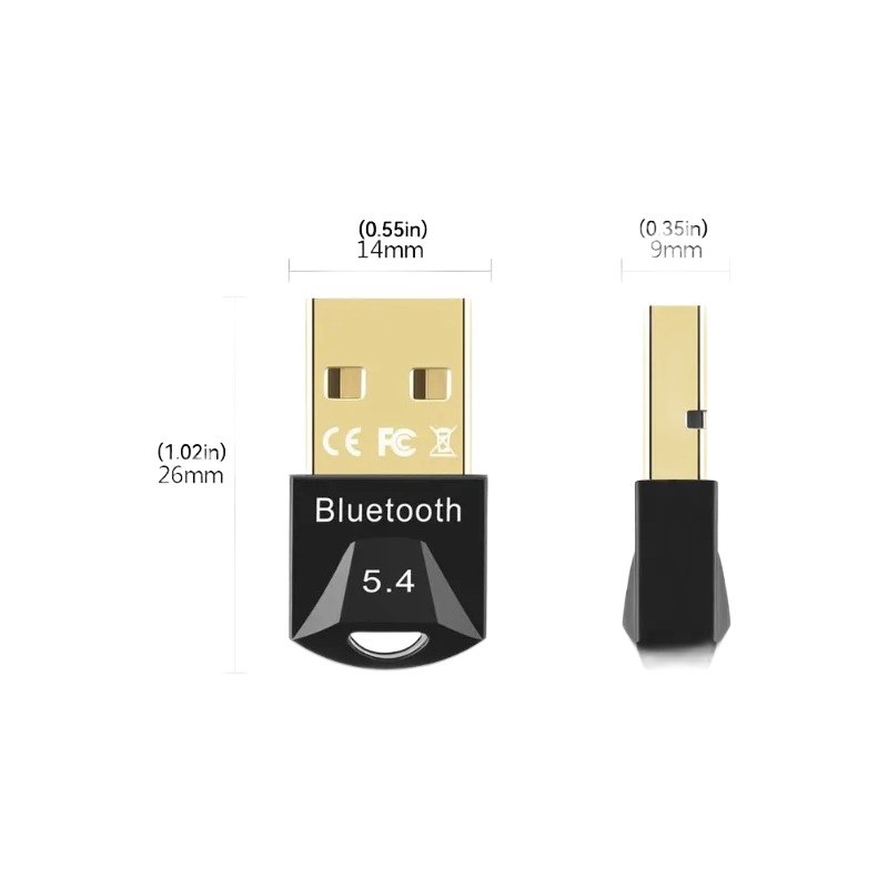Adaptateur USB Bluetooth pour souris, clavier et casque Adaptateur USB Bluetooth pour souris, clavier et casque, vue principale