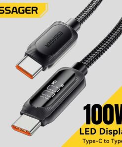 Adaptateur USB-C 100 W avec afficheur de puissance, vue principale