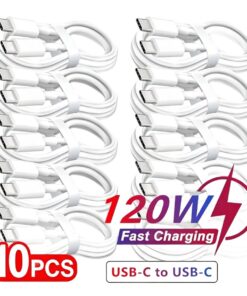 Adaptateur USB-C 120 W, lot de 10 câbles d'un mètre, vue principale