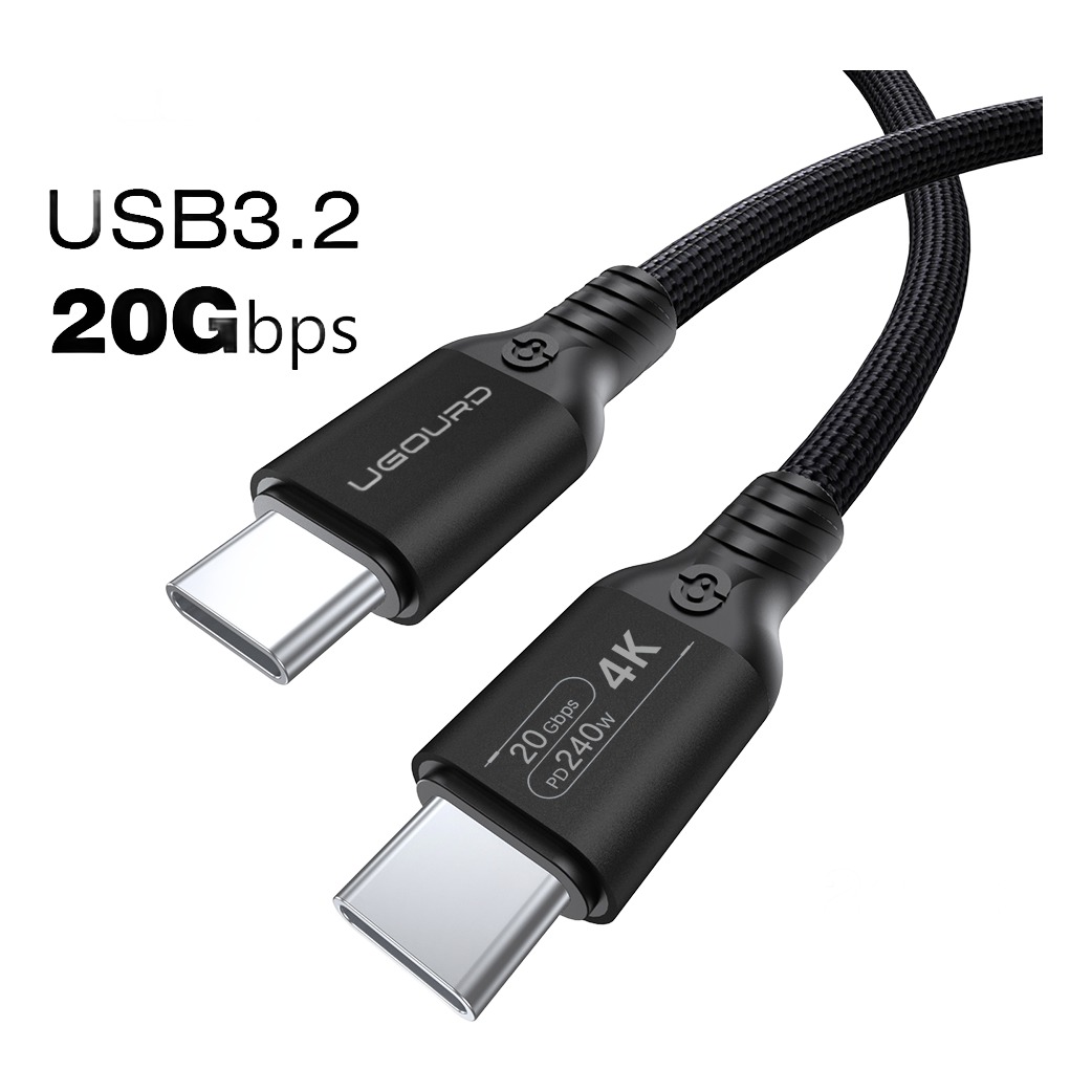 Adaptateur USB-C 20 Gbit/s et 240 W, jusqu'à 5 mètres Adaptateur USB-C 20 Gbit/s et 240 W, jusqu'à 5 mètres, vue principale