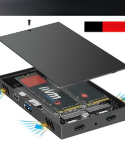 Adaptateur USB-C à deux baies pour disques NVME, vue principale