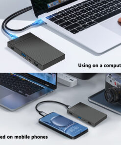 Adaptateur USB-C à deux baies pour disques NVME, detail