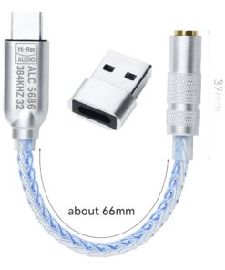 Adaptateur USB-C audio avec decodeur haute resolution, vue principale