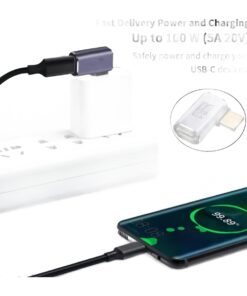 Adaptateur USB-C coudé 90 degrés, lot de deux, 40 Gbit/s, vue principale