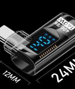 Adaptateur USB-C coudé 90° et U, 40Gbps, PD 140W, 8K 60Hz, detail
