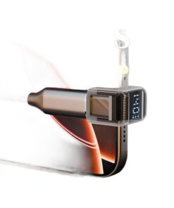 Adaptateur USB-C coudé avec écran de puissance, en U ou latéral, vue principale
