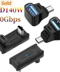 Adaptateur USB-C coudé pour console portable, 140 W, vue principale