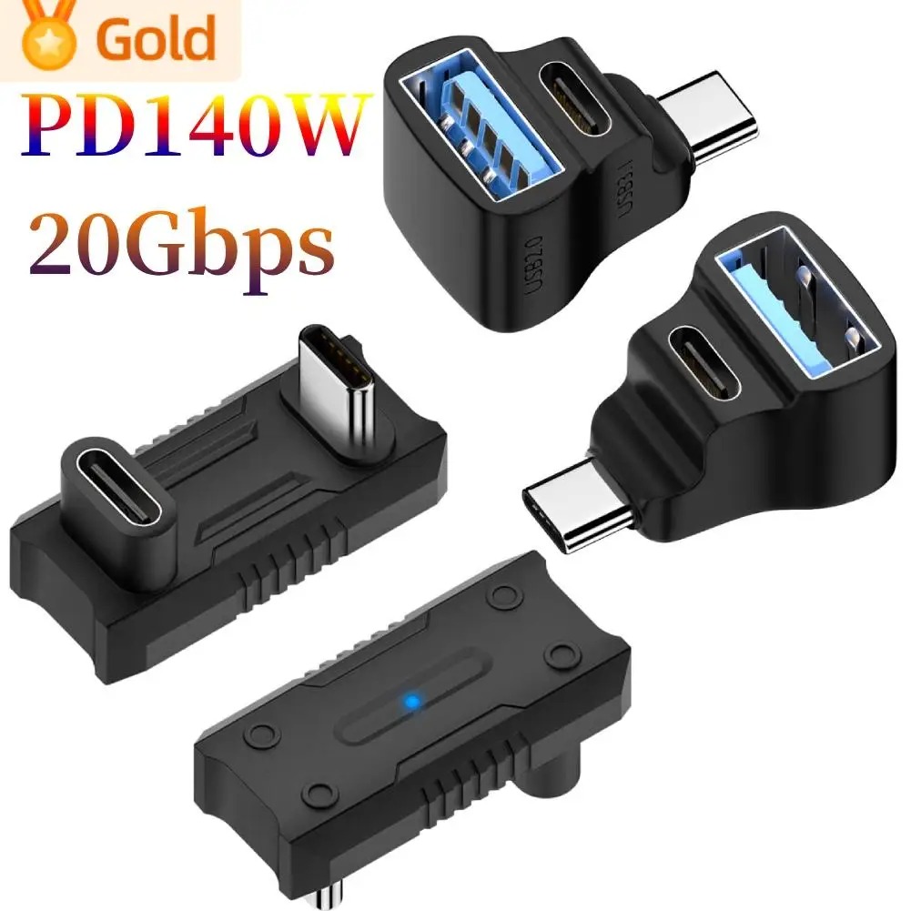 Adaptateur USB-C coudé pour console portable, 140 W Adaptateur USB-C coudé pour console portable, 140 W, vue principale