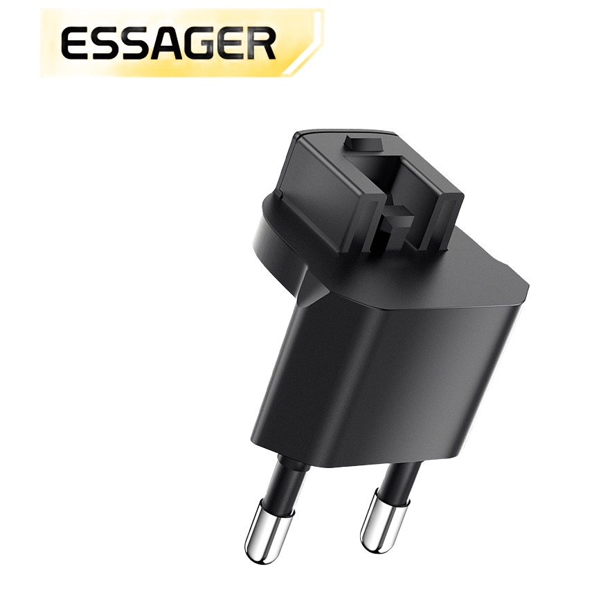 Adaptateur USB-C de prise pour chargeur, noir ou blanc Adaptateur USB-C de prise pour chargeur, noir ou blanc, vue de face