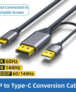 Adaptateur USB C DisplayPort en câble de deux mètres, vue principale