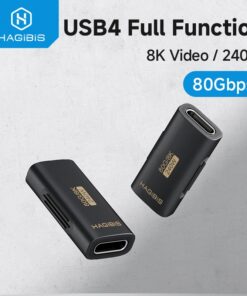 Adaptateur USB-C double femelle USB4, 80 Gbit/s, vue principale